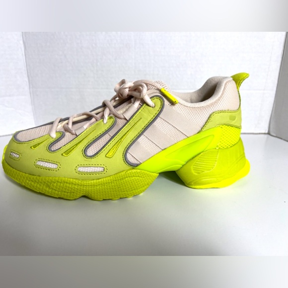 Adidas Gazelle Mens Neon Green/ Linen Sneaker  EE5031 - Picture 7 of 12